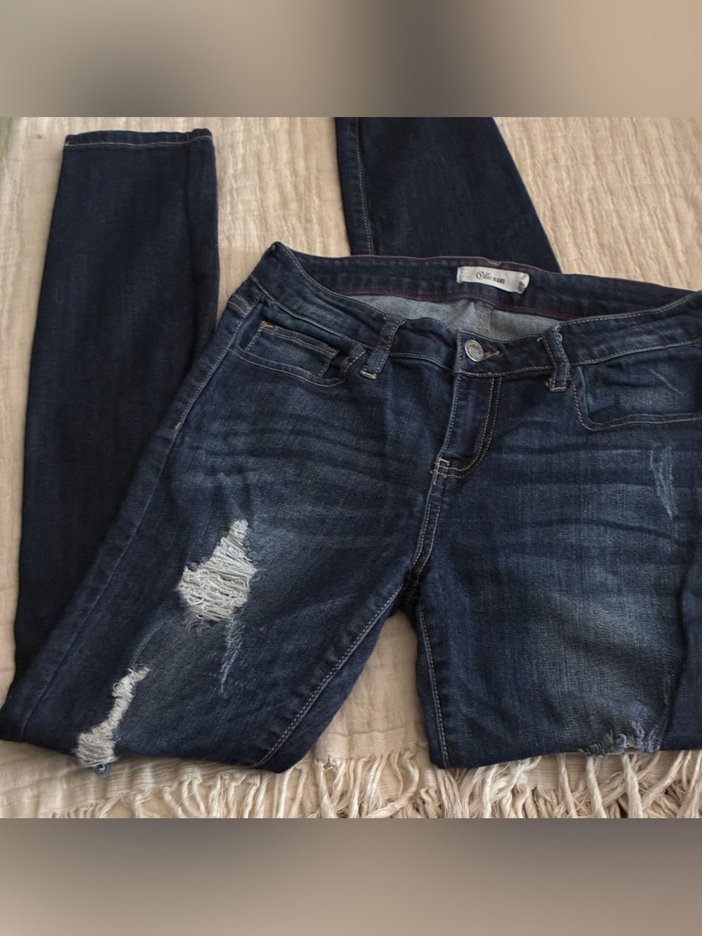 🌿Women Distressed Dark Wash Skinny 👖 Jeans 👖 🍃🌹🍃🍃🍃🍃🍃🌹🍃🍃🍃🍃